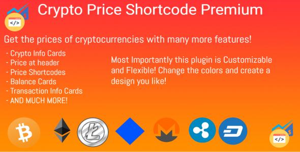 Crypto Price Shortcode Premium